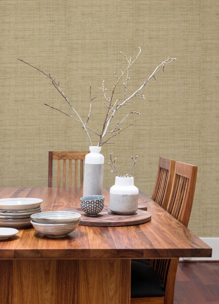 Cheng Wheat Woven Grasscloth Wallpaper