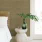 Cheng Light Brown Woven Grasscloth Wallpaper