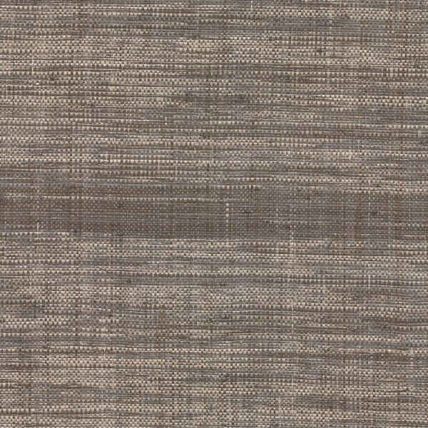 Cheng Grey Woven Grasscloth Wallpaper