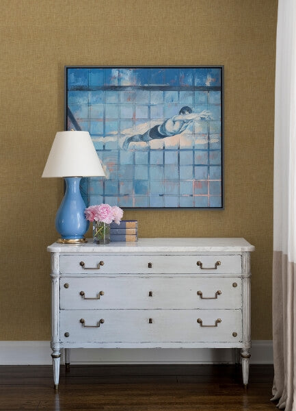 Genji Light Brown Woven Wallpaper