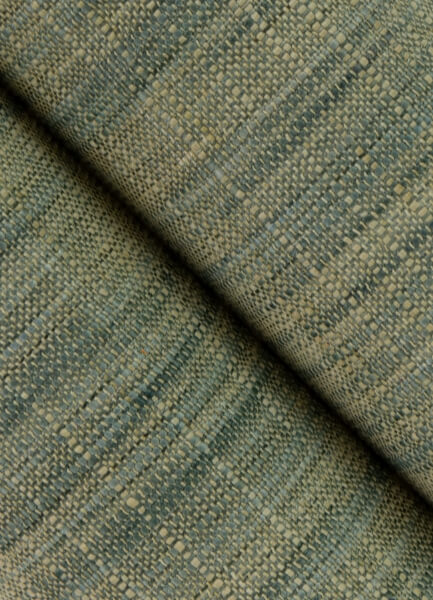 Genji Green Woven Wallpaper
