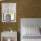 Zhilan Brown Grasscloth Wallpaper