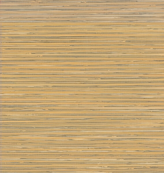 Ushi Black Grasscloth Wallpaper