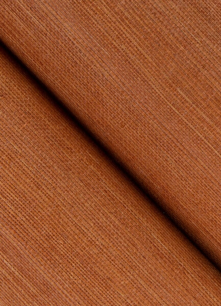 Yunri Burnt Sienna Sisal Grasscloth Wallpaper