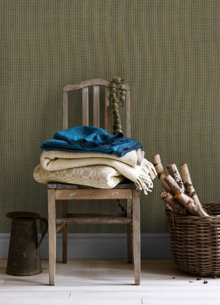 Ruolan Aqua Woven Wallpaper