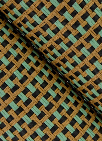 Ruolan Aqua Woven Wallpaper
