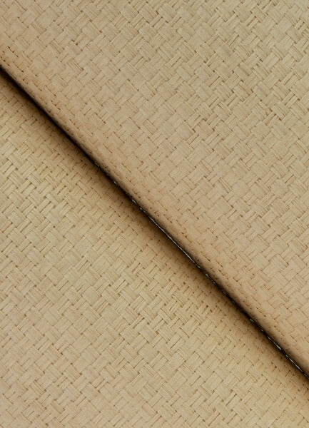Peizhi Khaki Basketweave Wallpaper