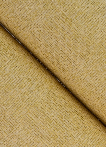Huiqing Khaki Geometric Weave Wallpaper