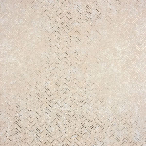 Luna Copper Distressed Chevron Wallpaper
