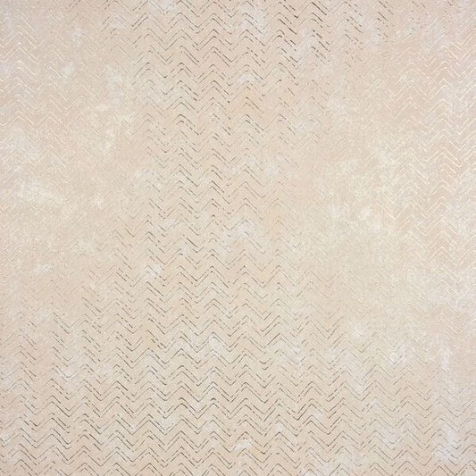 Luna Copper Distressed Chevron Wallpaper