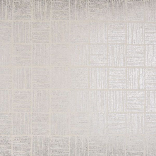 Glint Cream Distressed Geometric Wallpaper