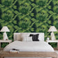 Summer Palm Dark Green Tropical Wallpaper