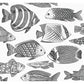 Wailea Black Tropical School Wallpaper