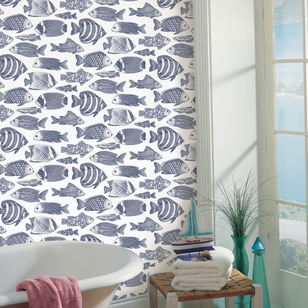 Wailea Indigo Tropical School Wallpaper