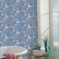 Wailea Sky Blue Tropical School Wallpaper