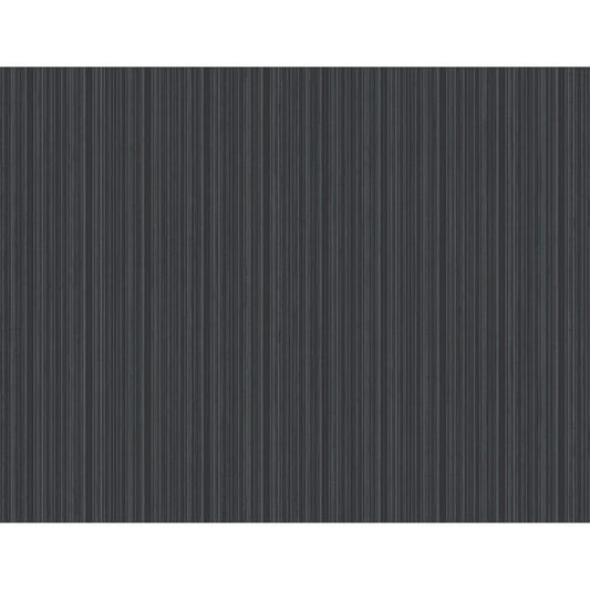 Sebasco Black Vertical Pinstripe Wallpaper