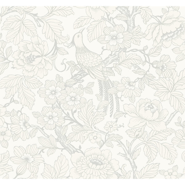 Beaufort Dove Peony Chinoiserie Wallpaper