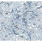 Beaufort Light Blue Peony Chinoiserie Wallpaper