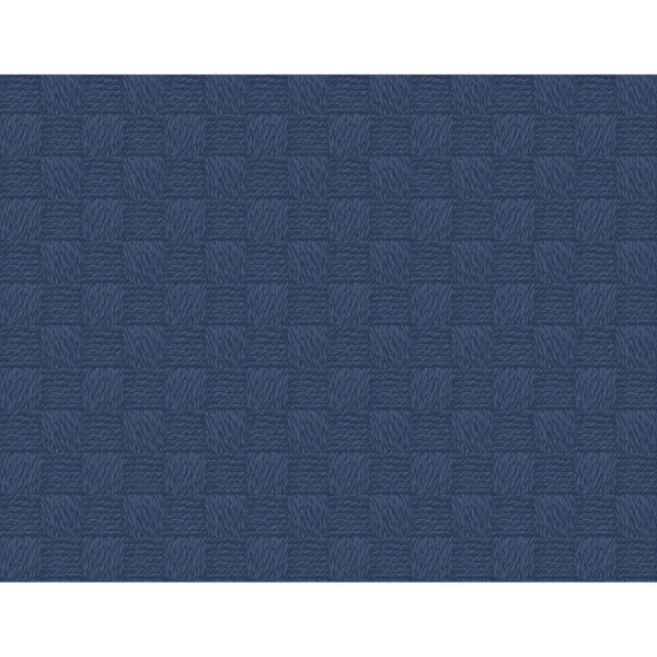 Calabash Navy Rope Basketweave Wallpaper