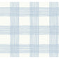 Scarborough Light Blue Striated Plaid Wallpaper