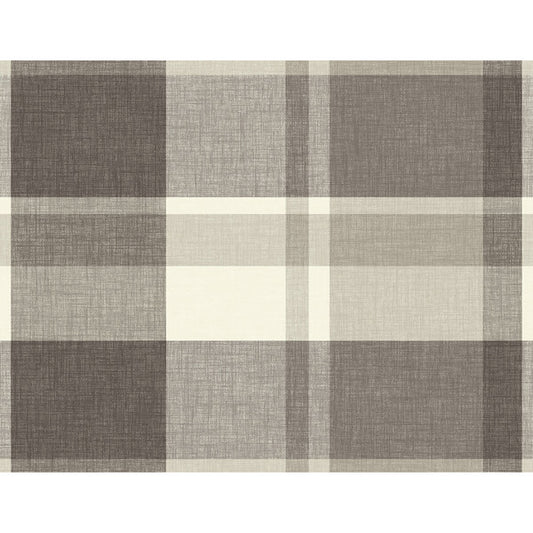 Madaket Charcoal Plaid Wallpaper