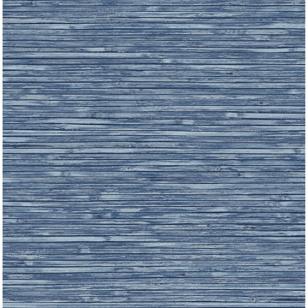 Bellport Denim Wooden Slat Wallpaper