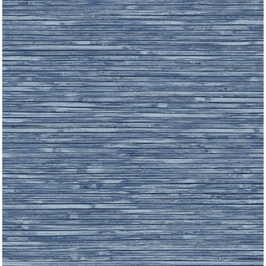 Bellport Denim Wooden Slat Wallpaper