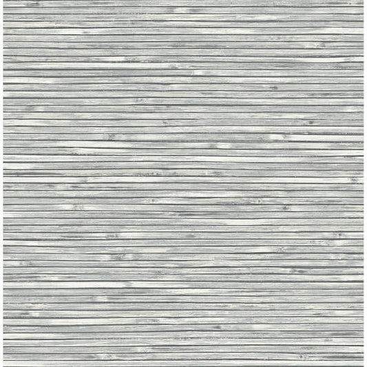 Bellport Dark Grey Wooden Slat Wallpaper
