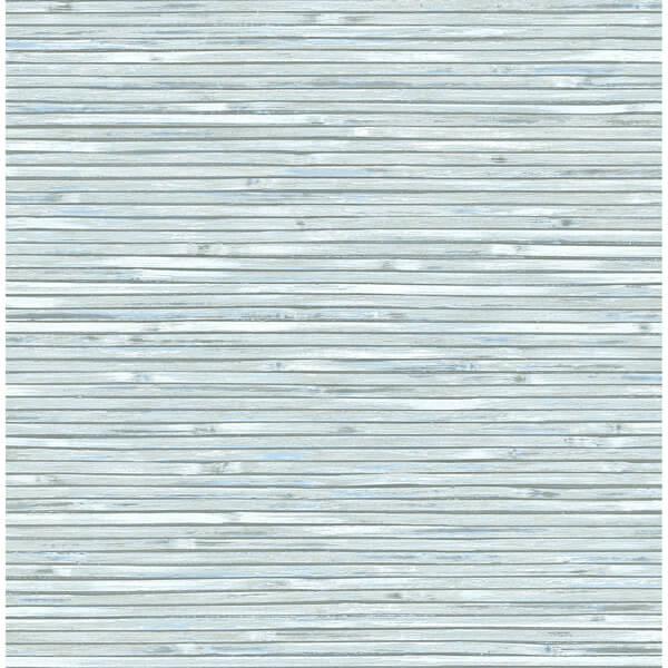 Bellport Sky Blue Wooden Slat Wallpaper