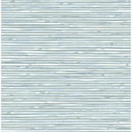 Bellport Sky Blue Wooden Slat Wallpaper