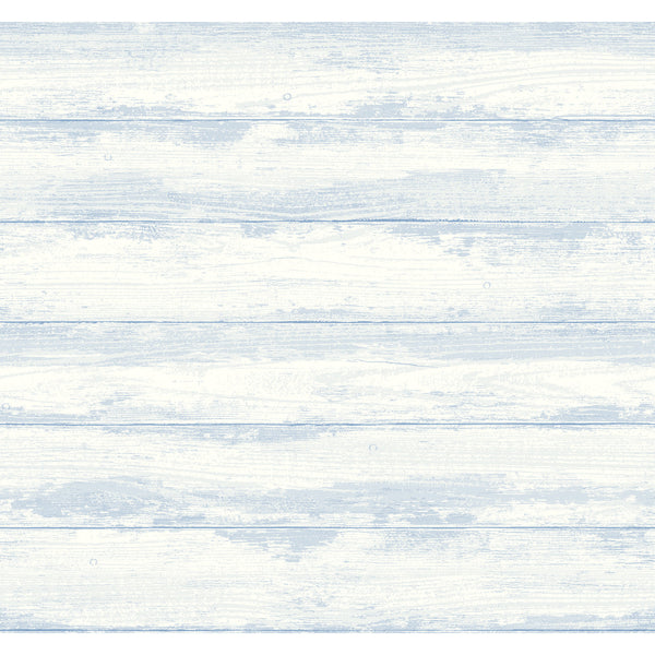 Truro Light Blue Weathered Shiplap Wallpaper