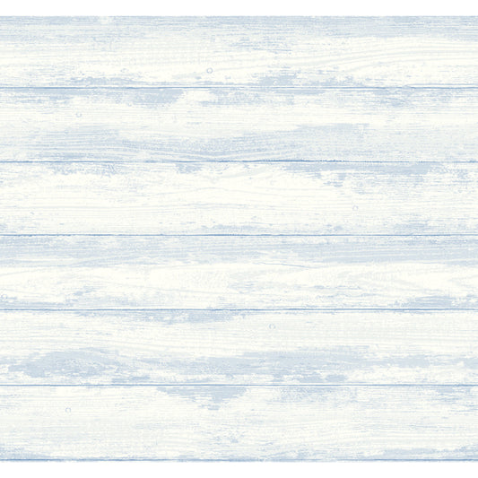 Truro Light Blue Weathered Shiplap Wallpaper