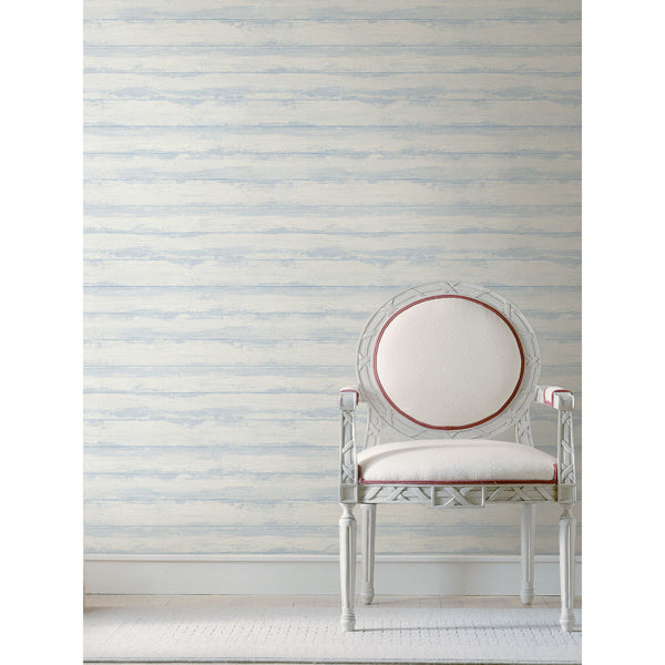Truro Light Blue Weathered Shiplap Wallpaper