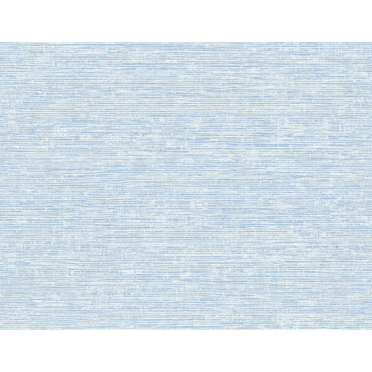 Tiverton Sky Blue Faux Grasscloth Wallpaper