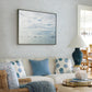 Tiverton Sky Blue Faux Grasscloth Wallpaper