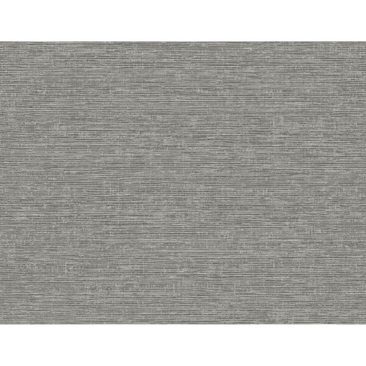 Tiverton Charcoal Faux Grasscloth Wallpaper