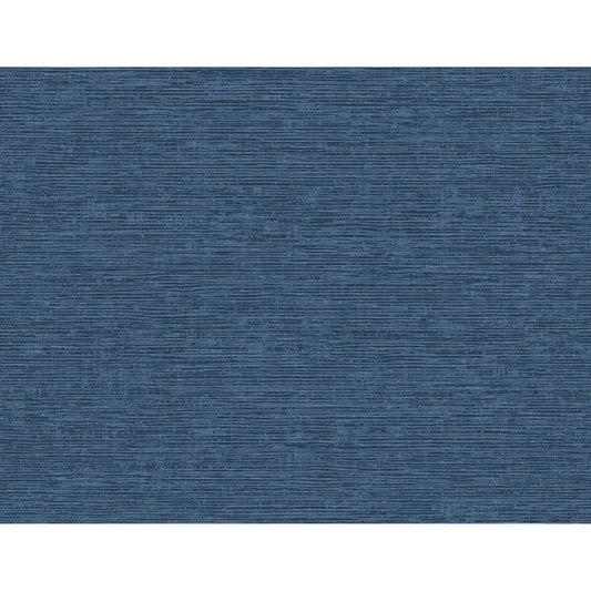 Tiverton Indigo Faux Grasscloth Wallpaper