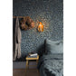 Kirke Blue Leafy Vines Wallpaper