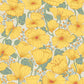 Matilda Yellow Poppy Fields Wallpaper