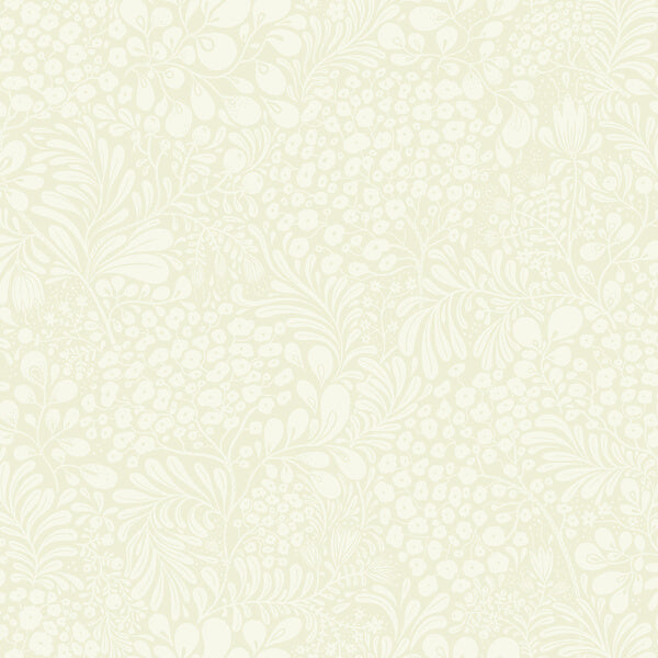 Siv Light Green Botanical Wallpaper