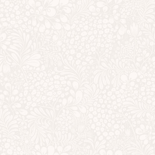 Siv Light Grey Botanical Wallpaper