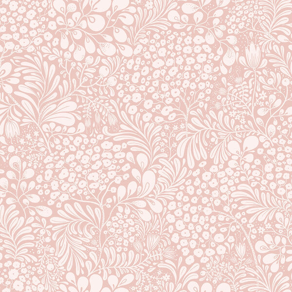 Siv Pink Botanical Wallpaper