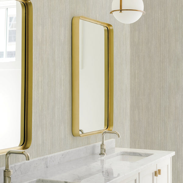 Riga Light Grey Distressed Stripe Wallpaper