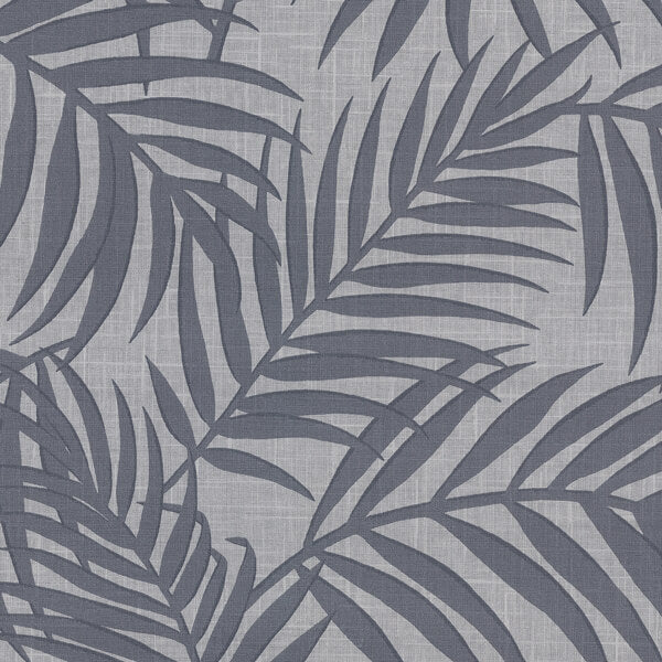 Lanai Pewter Fronds Wallpaper