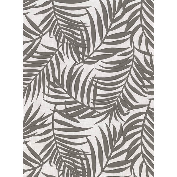 Lanai Grey Fronds Wallpaper