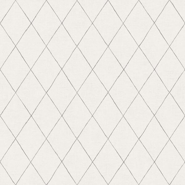 Rhombus Grey Geometric Wallpaper