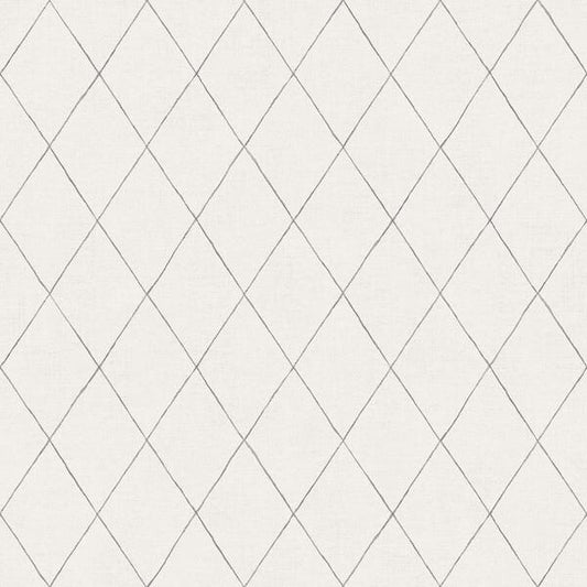 Rhombus Grey Geometric Wallpaper