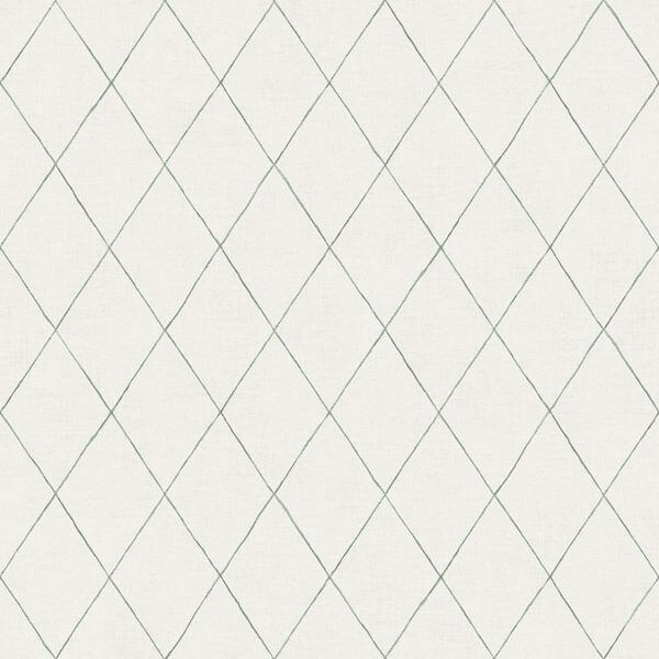 Rhombus Green Geometric Wallpaper