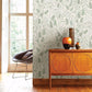 Isha Green Leaf Wallpaper