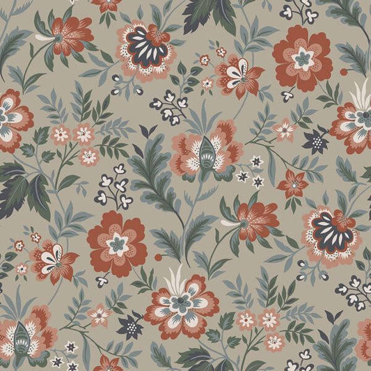 Athena Beige Floral Wallpaper